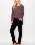 Amelia Stretch Suede Pant