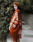 Southwestern Geometric Fringe Ruana