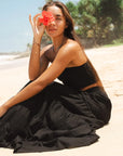 Black Shipwrecked Maxi Skirt