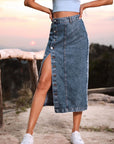 Denim Midi Skirt