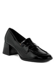 Umdoni Penny Strap Block Heel Loafers