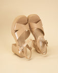 TOUCH-S Crisscross Sandal Heels