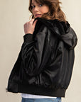 Reversible All Weather Fur Lined Bomber Jacket