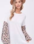 e Luna PLUS Animal Mixed Volume Sleeve Top