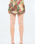 American Bazi Jacquard Weave Cargo Pocket Skirt