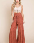 Jade By Jane Tie Front Ruched Pants