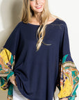 Paisley Volume Sleeve Top - Online Only - My Pampered Life Seattle