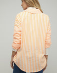 Davi & Dani Stripe Button Down Long Sleeve Shirt - Online Only