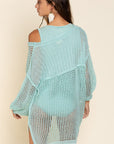 POL Oversized Fit See-through Pullover Sweater