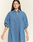 Jade By Jane Washed Denim Style Dress