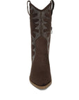 Rambler Rhinestones Embellished Calf Boots