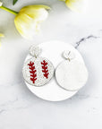 Seed Bead Sports Ball Post Earrings - Online Only