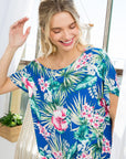 e Luna Tropical One Shoulder Top