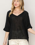 HYFVE V-Neck High-Low T-Shirt