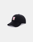 Zenana Ribbon Bow Chenille Patch Baseball Cap