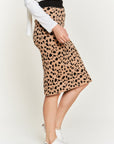 PLUS Jade By Jane Animal Print Sweater Skirt