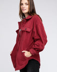 BiBi Fleece Buttoned Down Oversized Jacket