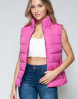 Snobbish Zip Up Turtleneck Vest with Pockets