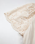 Plus Size Embroidered Eyelet Patchwork V-Neck Maxi Dress