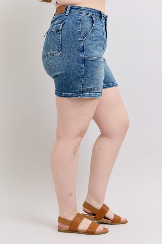 Judy Blue Full Size High Rise Denim Shorts Plus Size