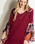 Paisley Volume Sleeve Top - Online Only - My Pampered Life Seattle