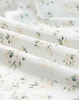 Floral Frilly Shirred Bodice Tiered Maxi Dress