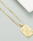 Classy Pendant Talia Initial Gold Letter Necklace