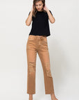 VERVET by Flying Monkey High-RIse Straight Crop Jeans