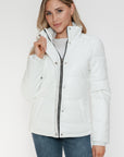 YMI Pocketed Zip Up Turtleneck Puffer Jacket