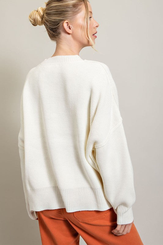 Eesome | Long Sleeve Ribbed Sweater