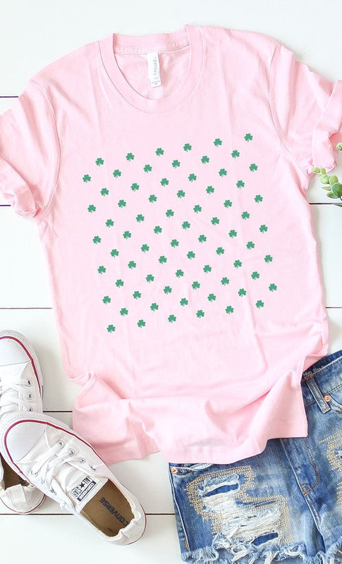 Clover Pattern Graphic Tee PLUS