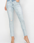 Risen Full Size High Rise Distressed Skinny Jeans