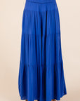 Mittoshop Tier Detail Smocked Elastic Waist Wide Leg Pants