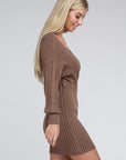 Cable Knit Sweater Dress