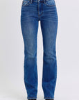 Judy Blue Full Size Run Mid-Rise Bootcut Jeans with Thermal Lining