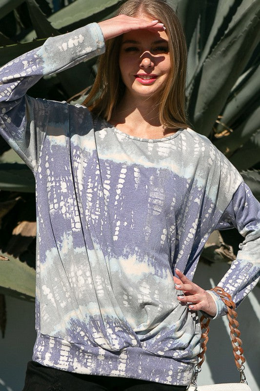 e Luna PLUS Bamboo Tie Dye Sweatshirt