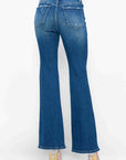 bytos Full Size High Rise Bootcut Jeans with Pockets