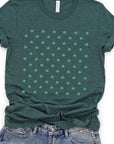 Clover Pattern Graphic Tee