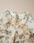 Floral Denim High Waist Wide Leg Jeans