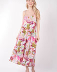 VERY J Tropical Printed Cami Midi Dress