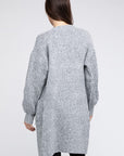 BiBi Twist Knitted Open Front Cardigan With Pockets