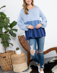 e Luna PLUS Color Block Tiered Swing Top