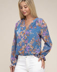 Floral Chiffon Blouse