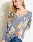 Floral Loose Fit Boxy Top