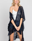 Jade By Jane Lace Oversize Ruffle Kimono