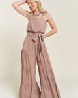 Jade By Jane PLUS Elastic Tiered Jumpsuit 2X