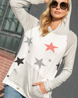 e Luna Print Strip Mixed Sweatshirts