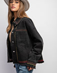 Embroidered Wash Cotton Jacket