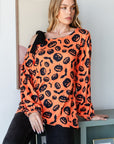 Heimish Pumpkin Print One Shoulder T-Shirt