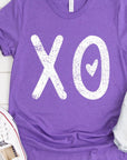 Distressed XOXO Heart Graphic Tee